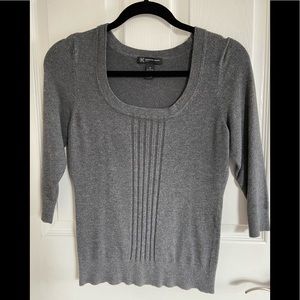 INC gray sweater